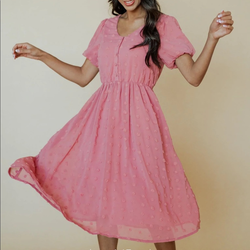 Baltic Born, Mila Swiss Dot Dress, short sleeve